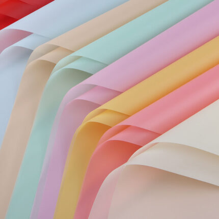 Solid color bouquet wrapping paper
