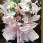 iridescent polka dot mesh - Image 2