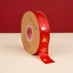 Merry Christmas Ribbon 2.5cm 25yards - Image 5