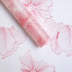 Flower wrapping paper HM（20sheets/bag） - Image 4